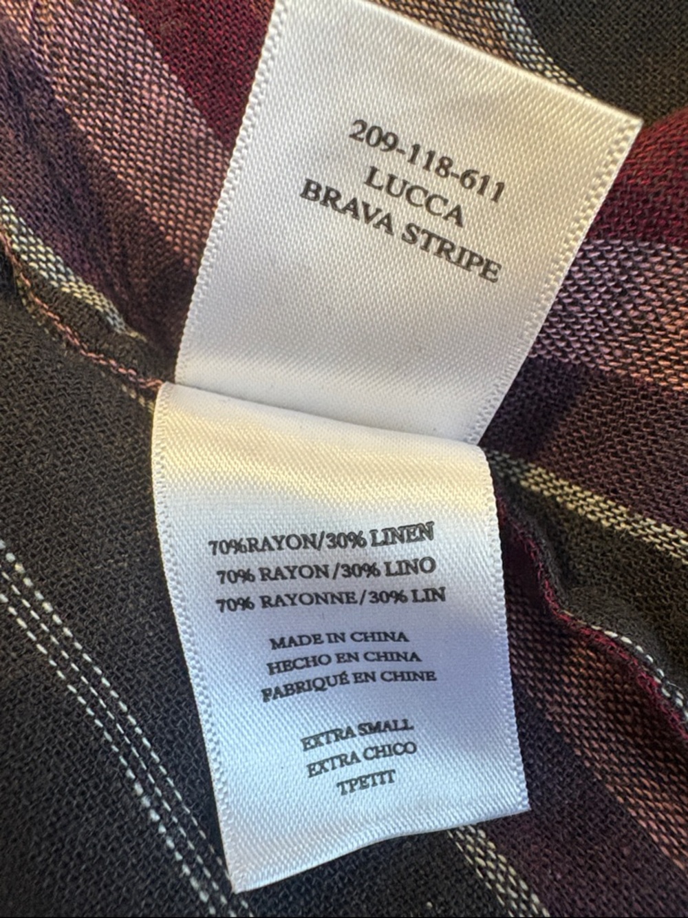 Rails Lucca Brava Stripe VNeck Short Sleeve Linen Blend Mini Dress Smocked Waist - Picture 7 of 8